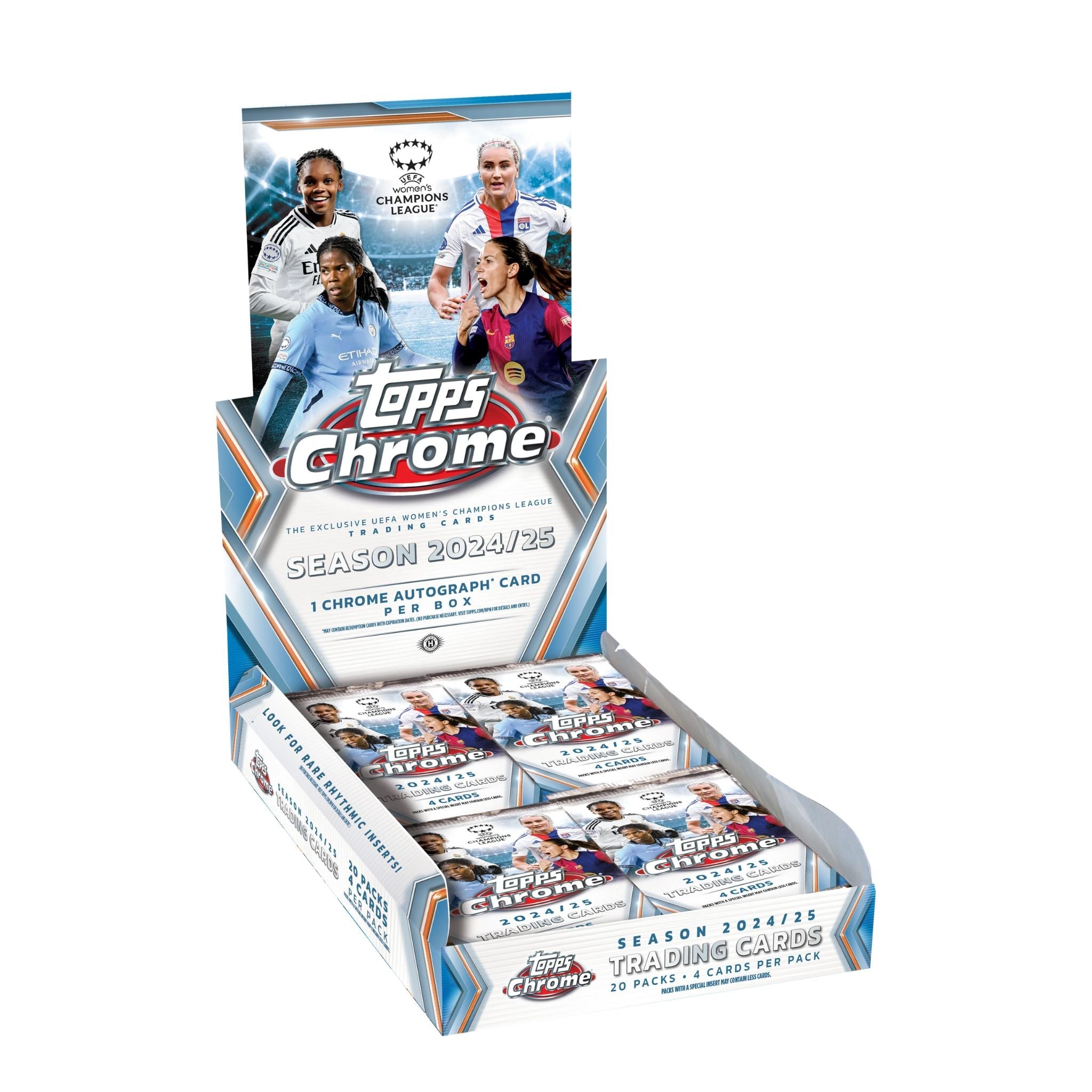 2024/25 Topps UEFA Women's Champions League Chrome Soccer Hobby Box