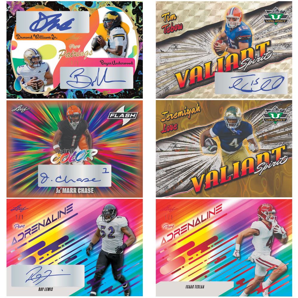 2025 Leaf Eclectic Signature Series Football Mythical Box
