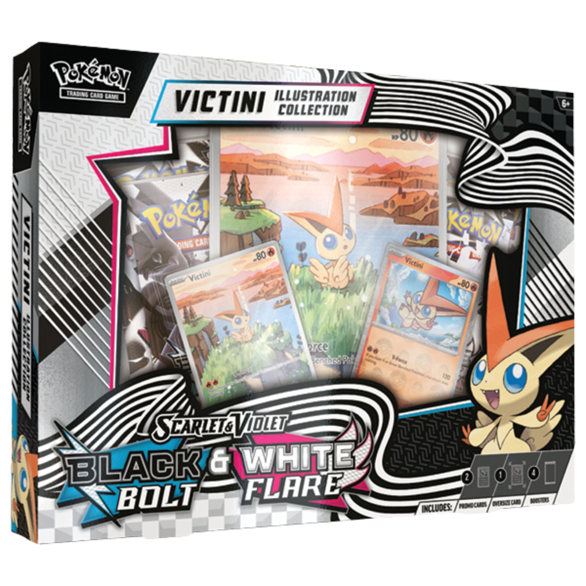 Pokemon Scarlet & Violet Black Bolt/White Unova Victini Illustration Collection